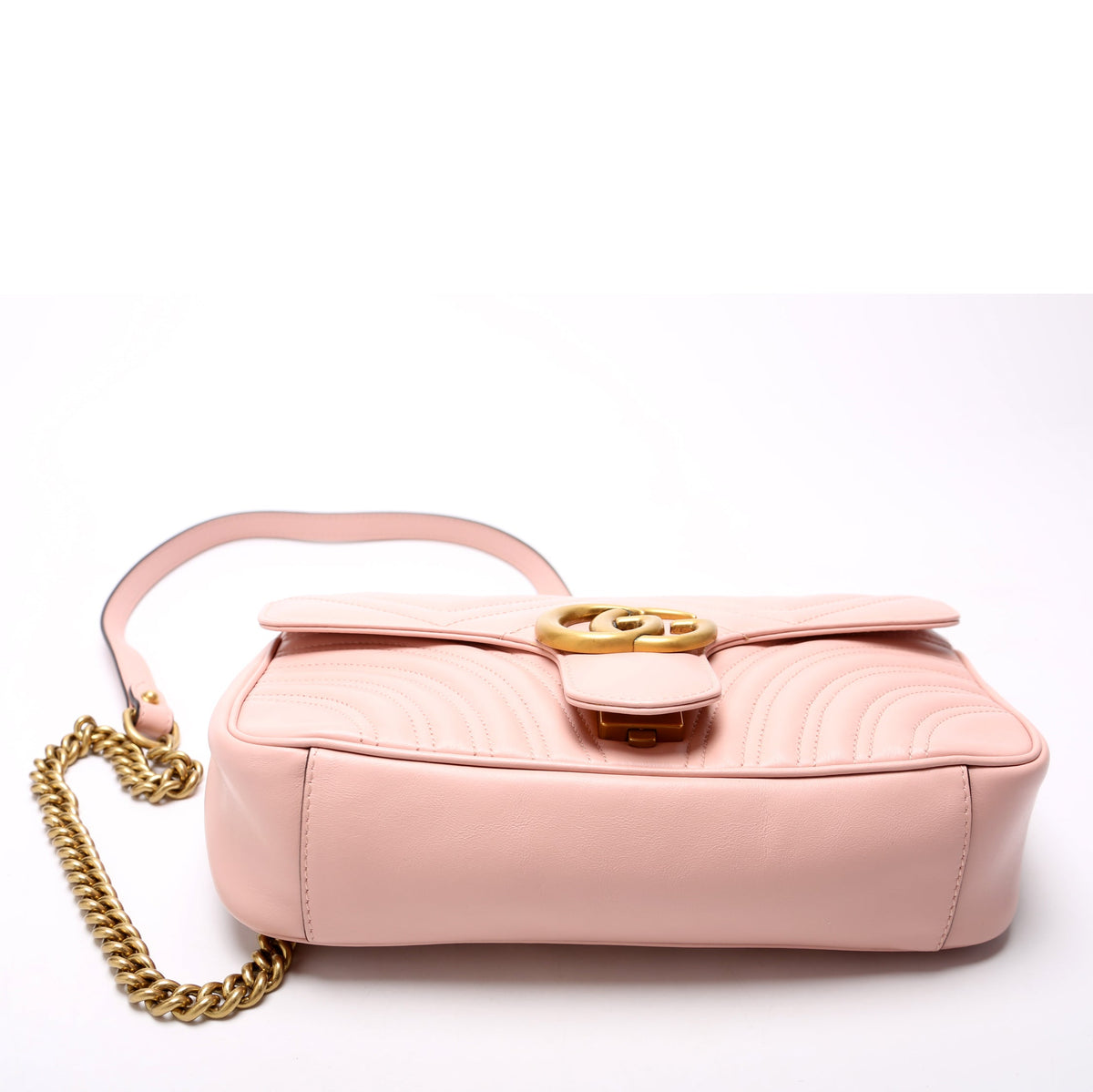 Marmont Leather Shoulder Small Flap Pink