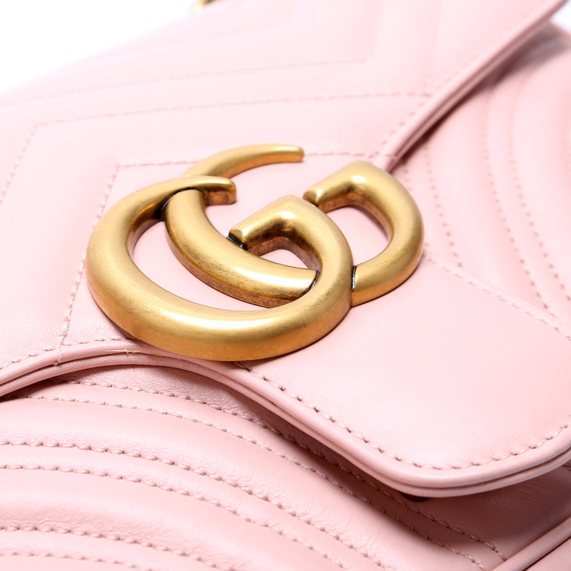Marmont Leather Shoulder Small Flap Pink
