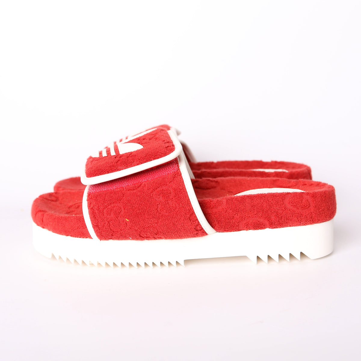 X Adidas GG Terry Slides Size