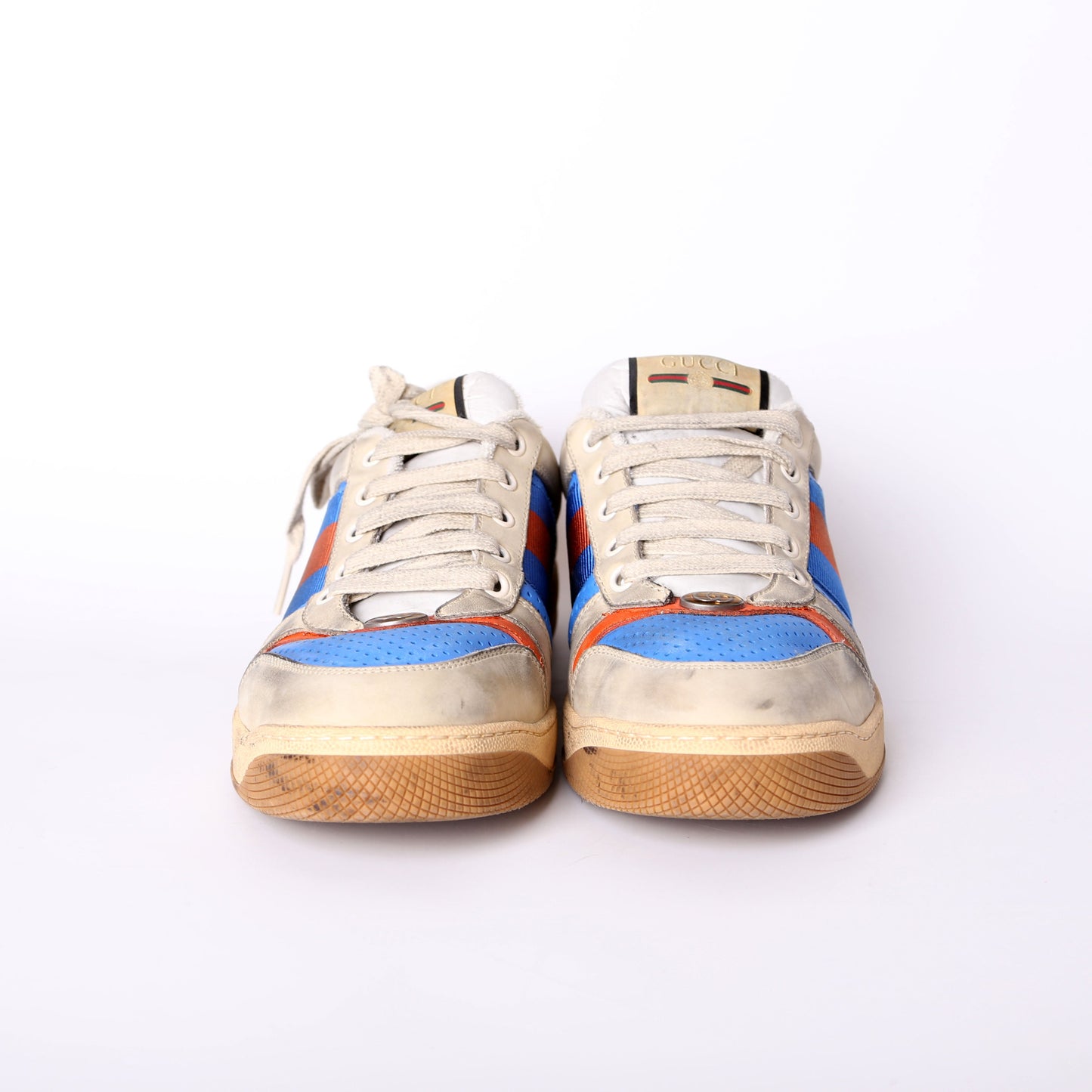 Gucci Screener Distressed Sneakers Men's Size .