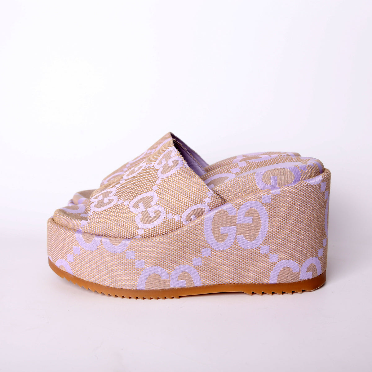 GG Canvas Platform Wedges Size .