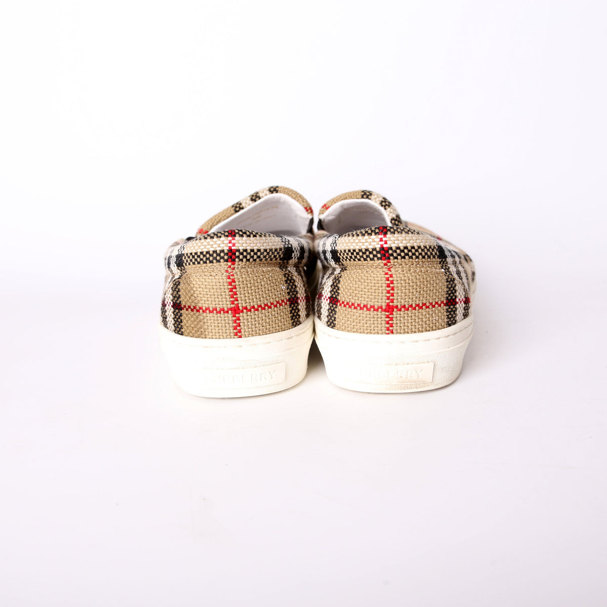 Thompson Knitted Vintage Check Slip On Sneakers Size 38