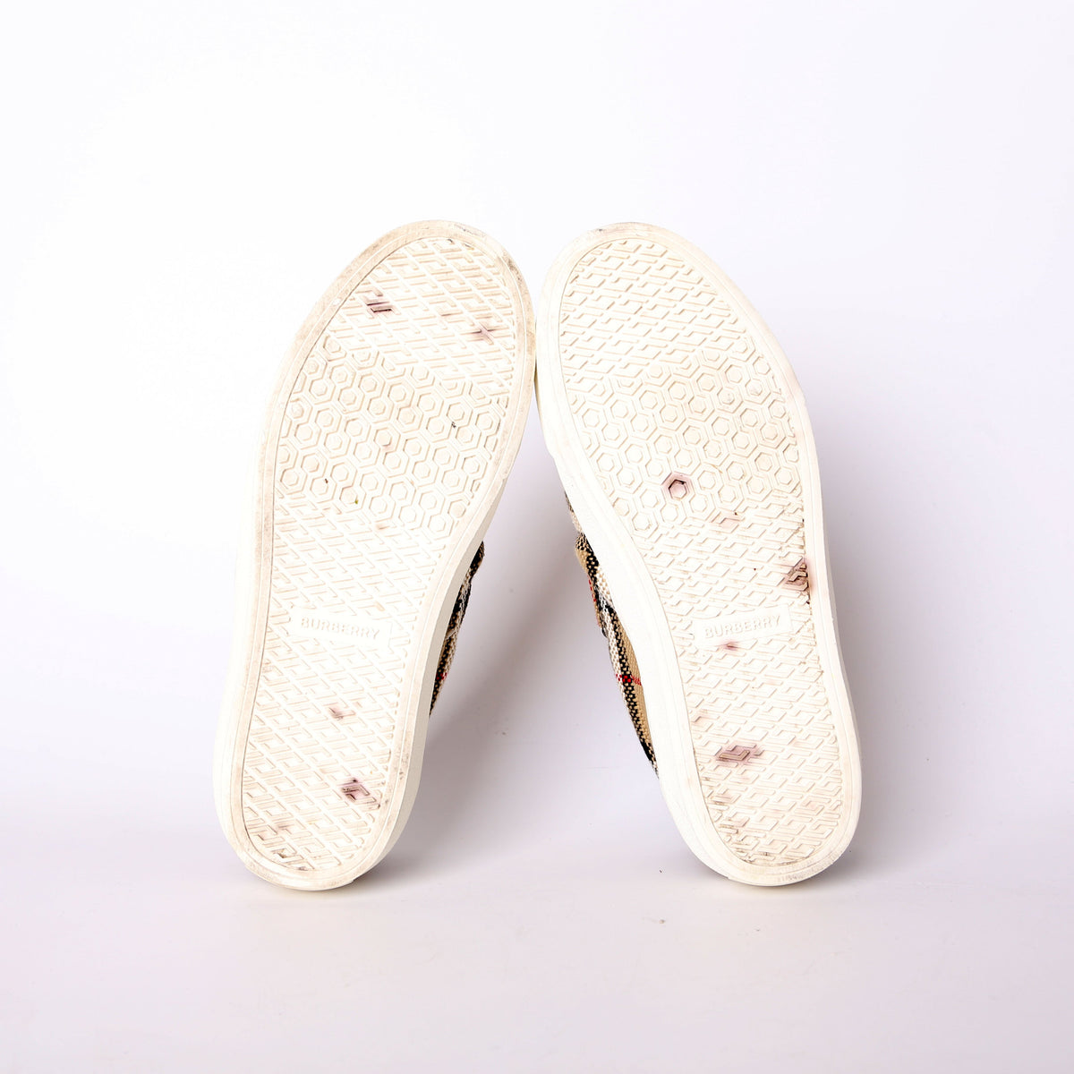 Thompson Knitted Vintage Check Slip On Sneakers Size 38