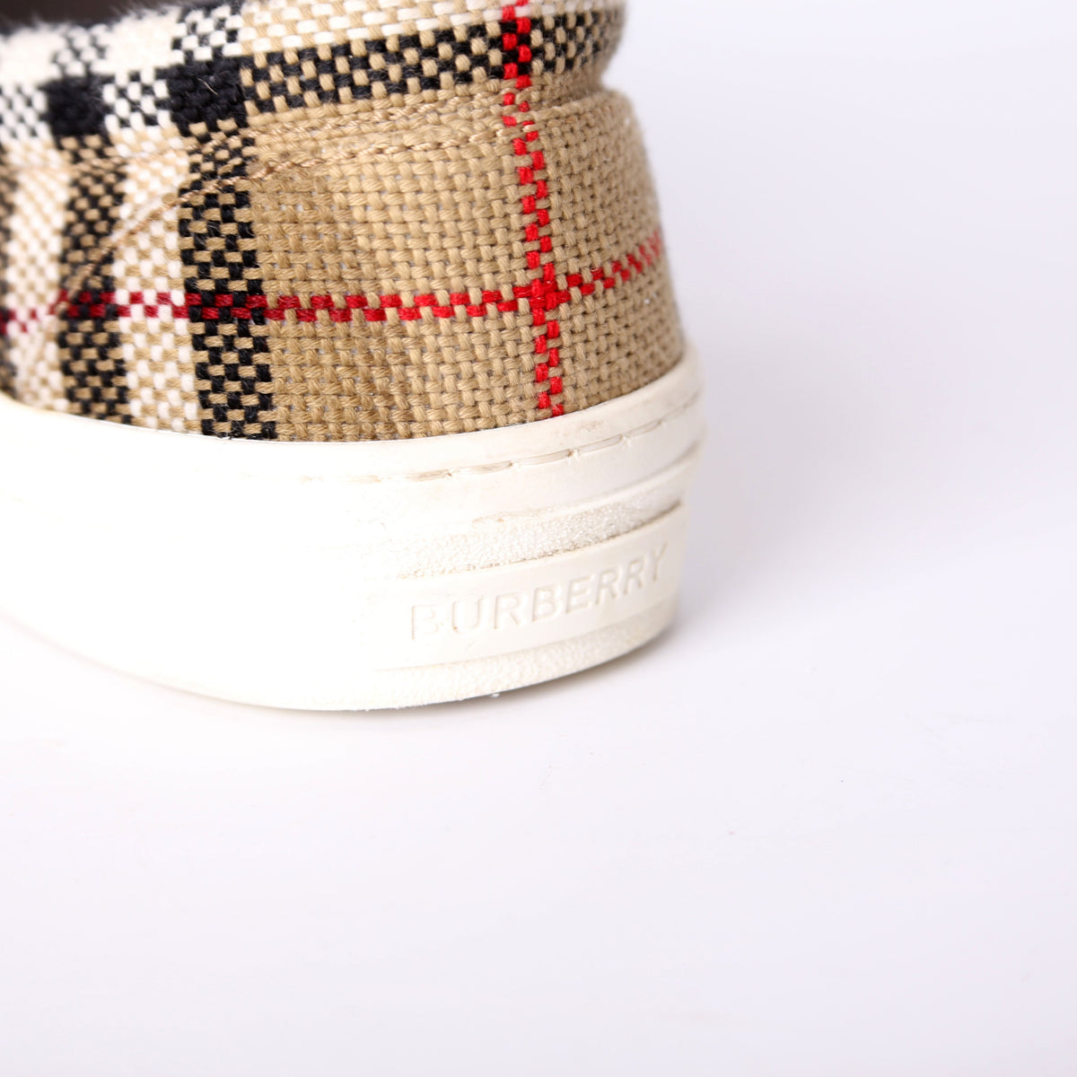 Thompson Knitted Vintage Check Slip On Sneakers Size 38
