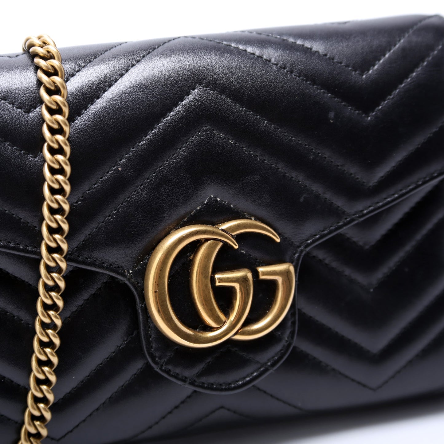 Marmont Chain Wallet Black