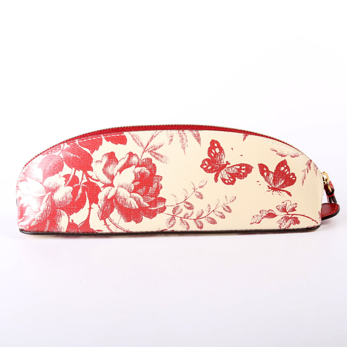 Herbarium Printed Demetra Pencil Case Red
