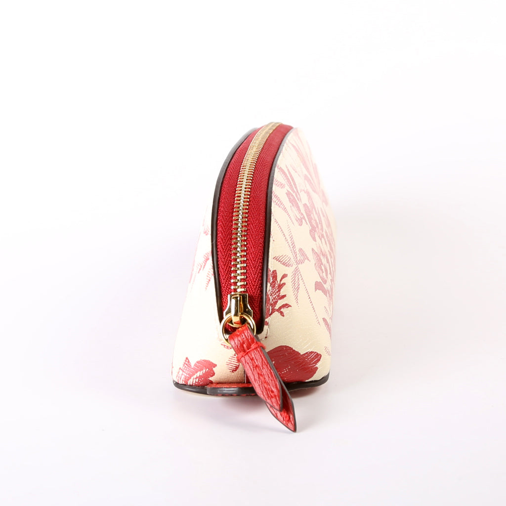 Herbarium Printed Demetra Pencil Case Red