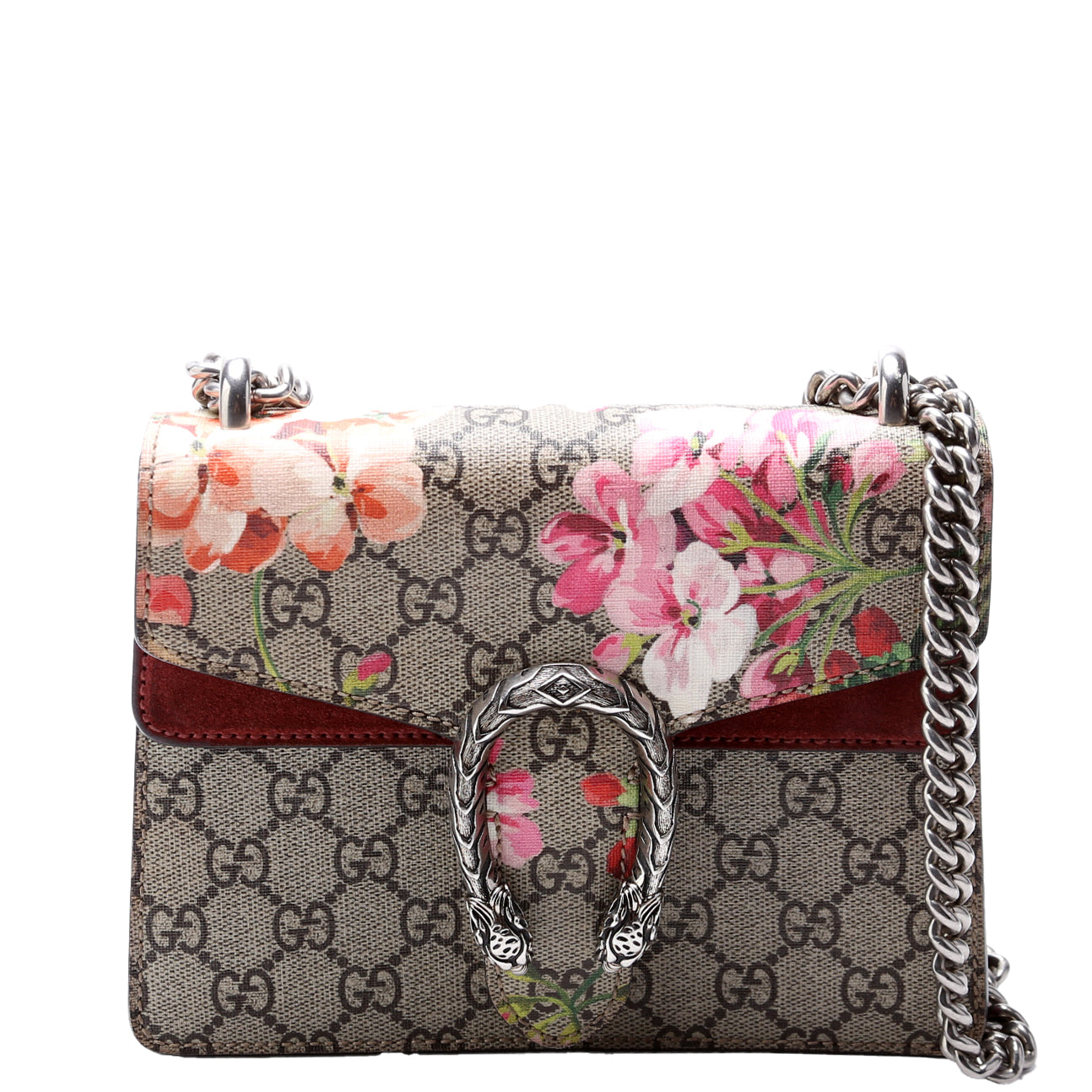 Gucci Dionysus GG Blooms Shoulder Mini  Pink