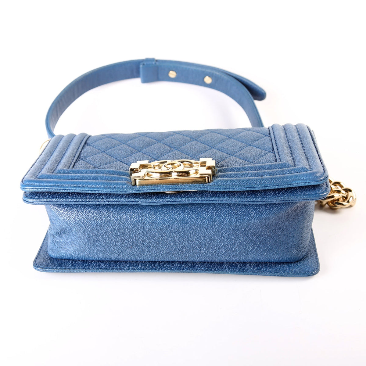 Boy Flap Small Caviar 27M Blue