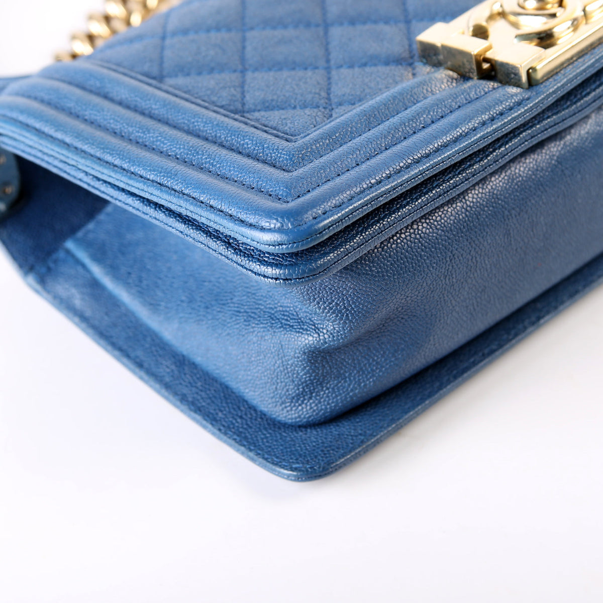 Boy Flap Small Caviar 27M Blue