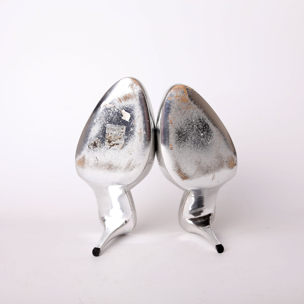 Metallic Goatskin CC Mules Size 38