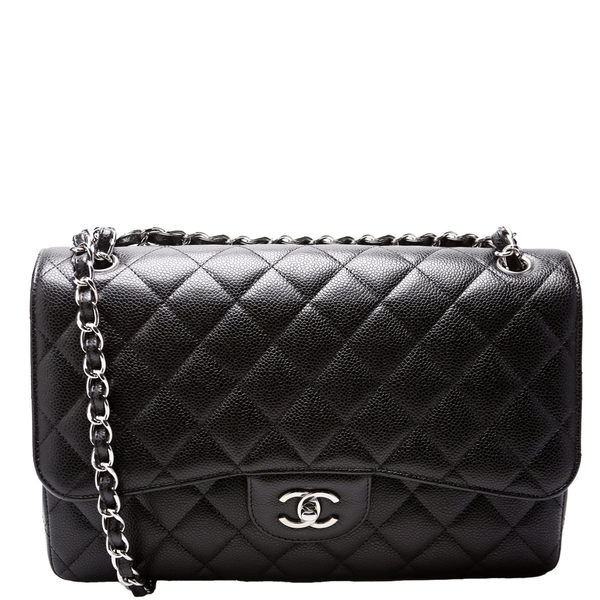 Classic Flap Jumbo Caviar RFID Black
