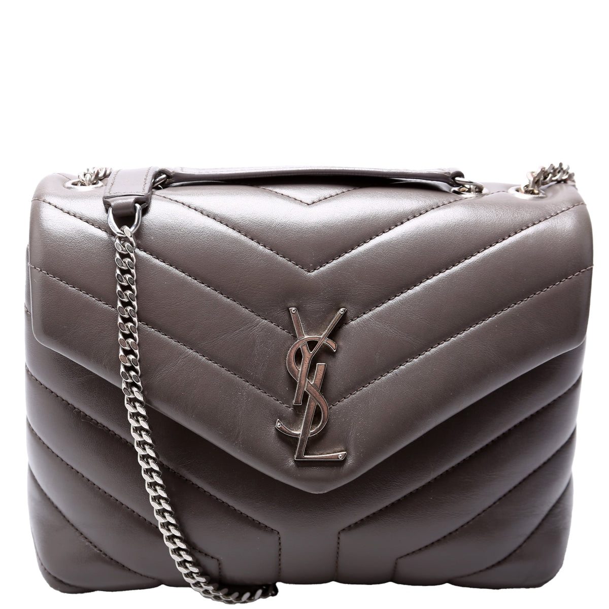 LouLou Satchel Small  Grey