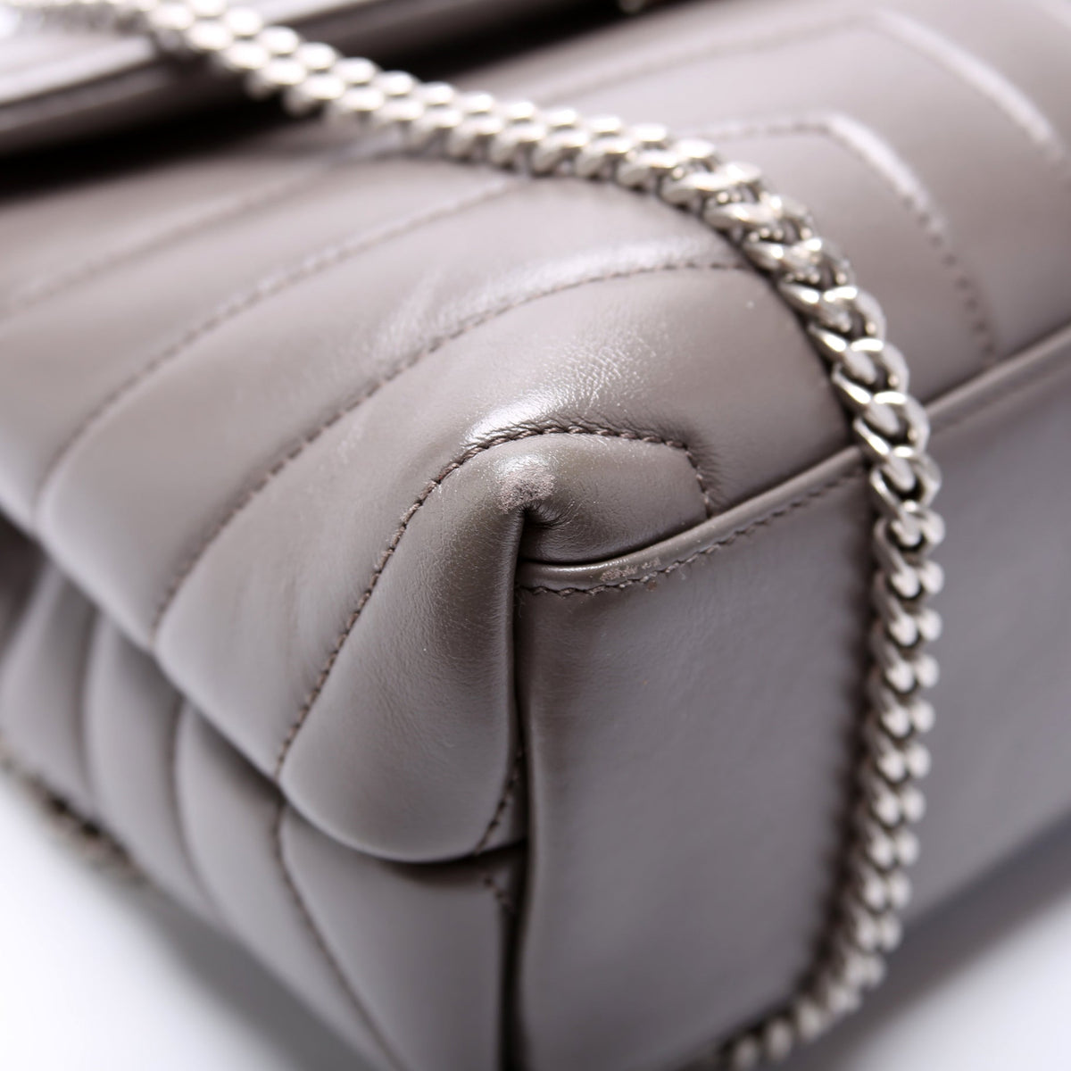 LouLou Satchel Small  Grey