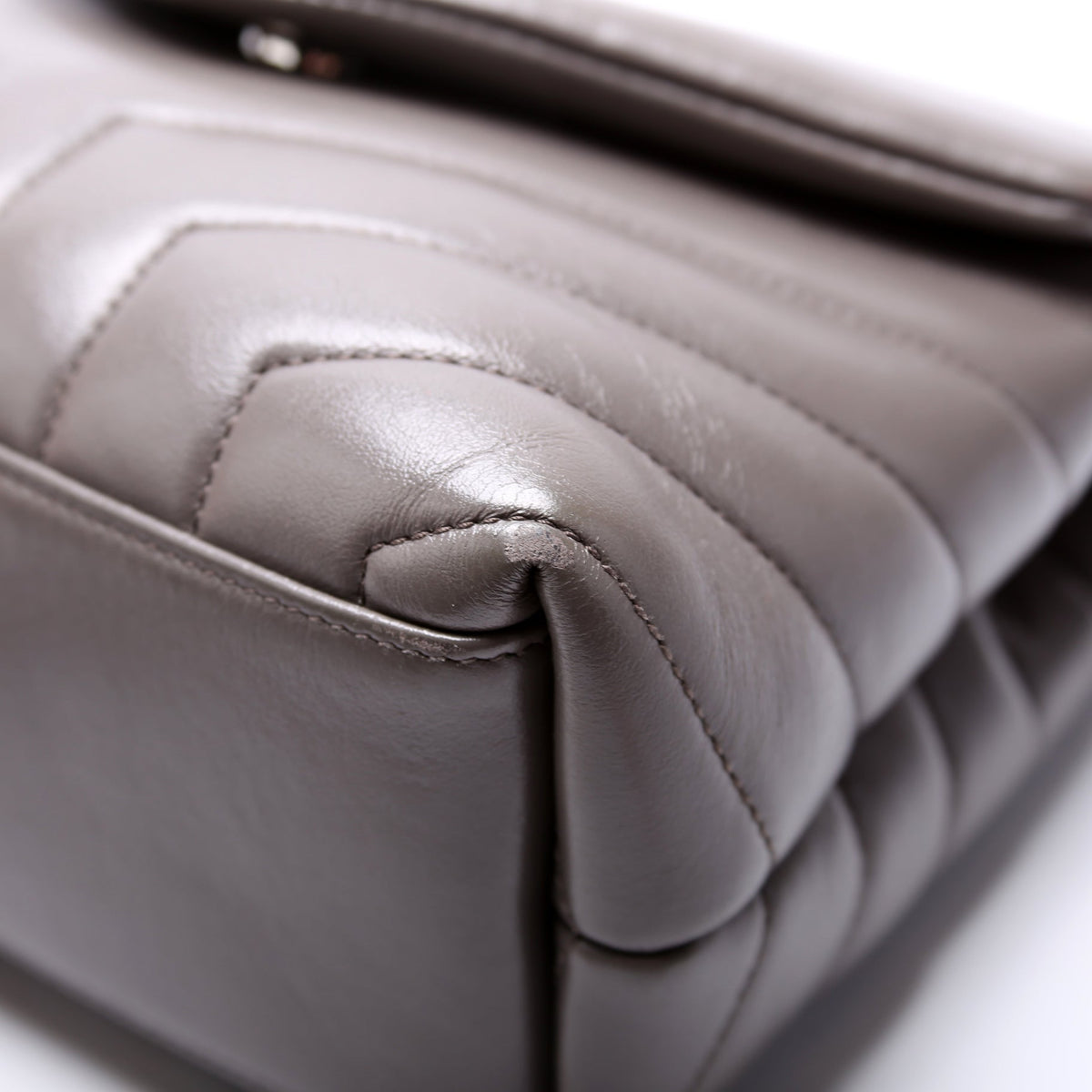 LouLou Satchel Small  Grey
