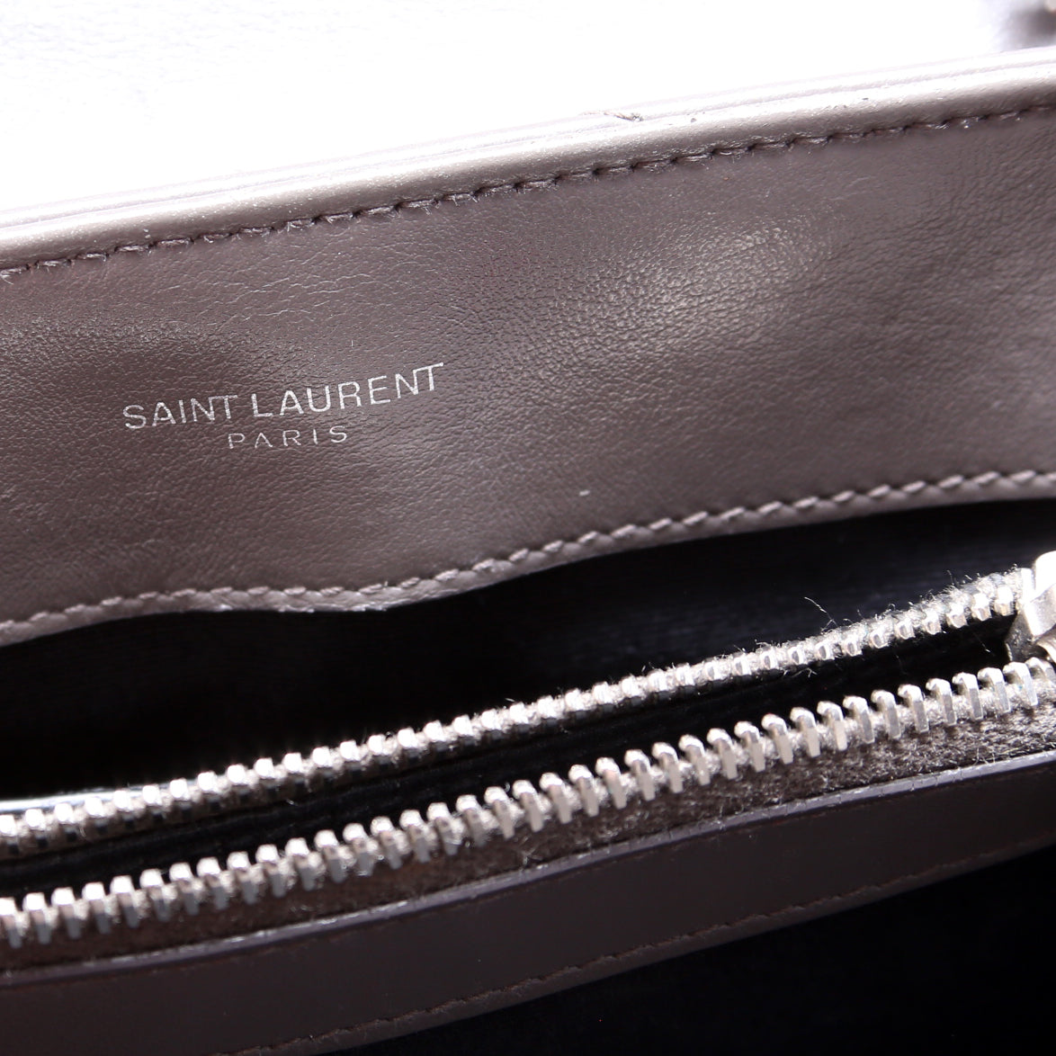 LouLou Satchel Small  Grey