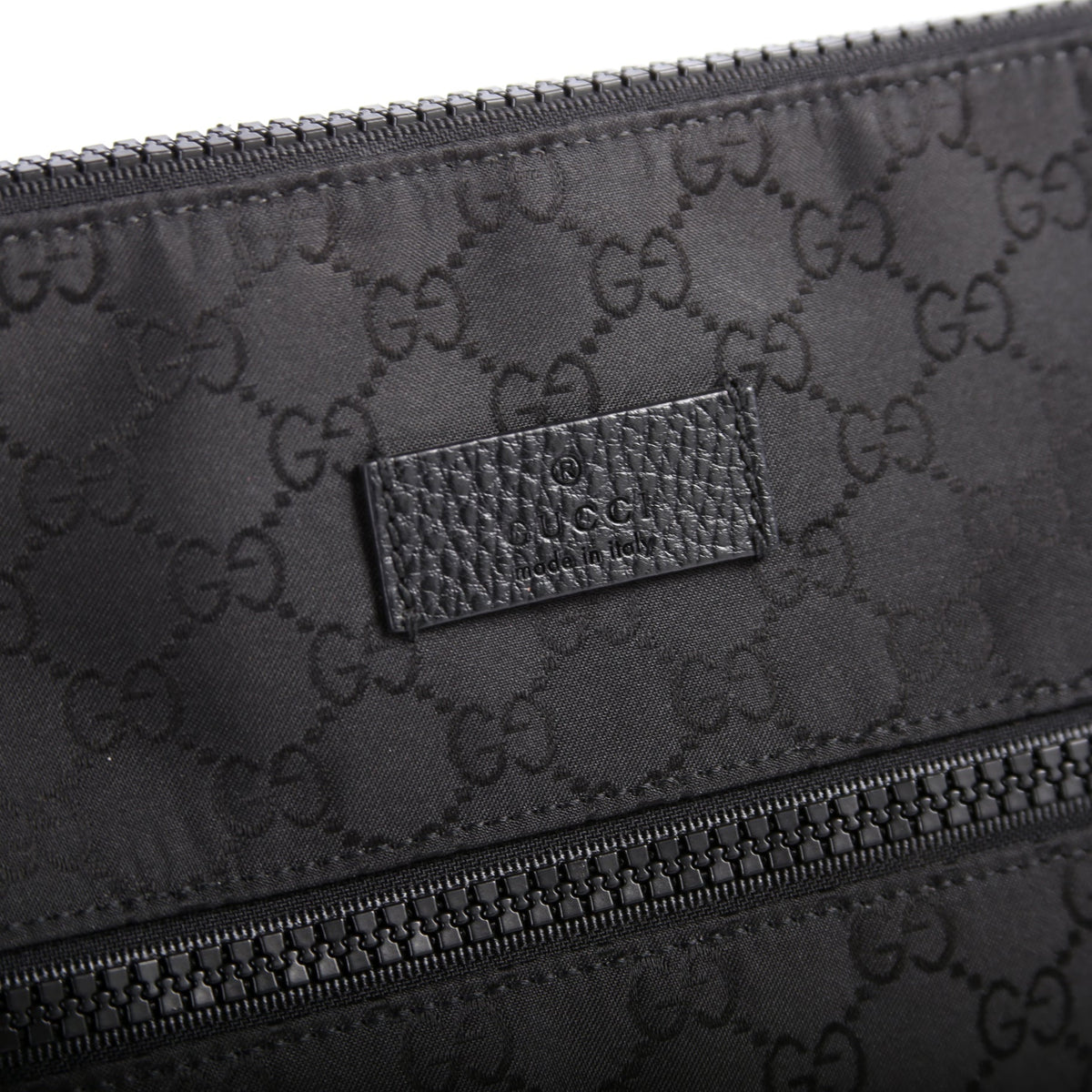 GG Nylon Small Flat Messenger Black