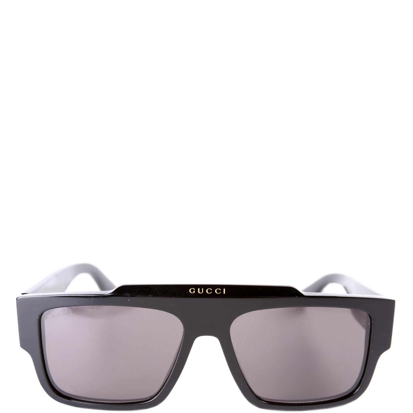 Gucci GGS Logo Rectangle Acetate Sunglasses Black