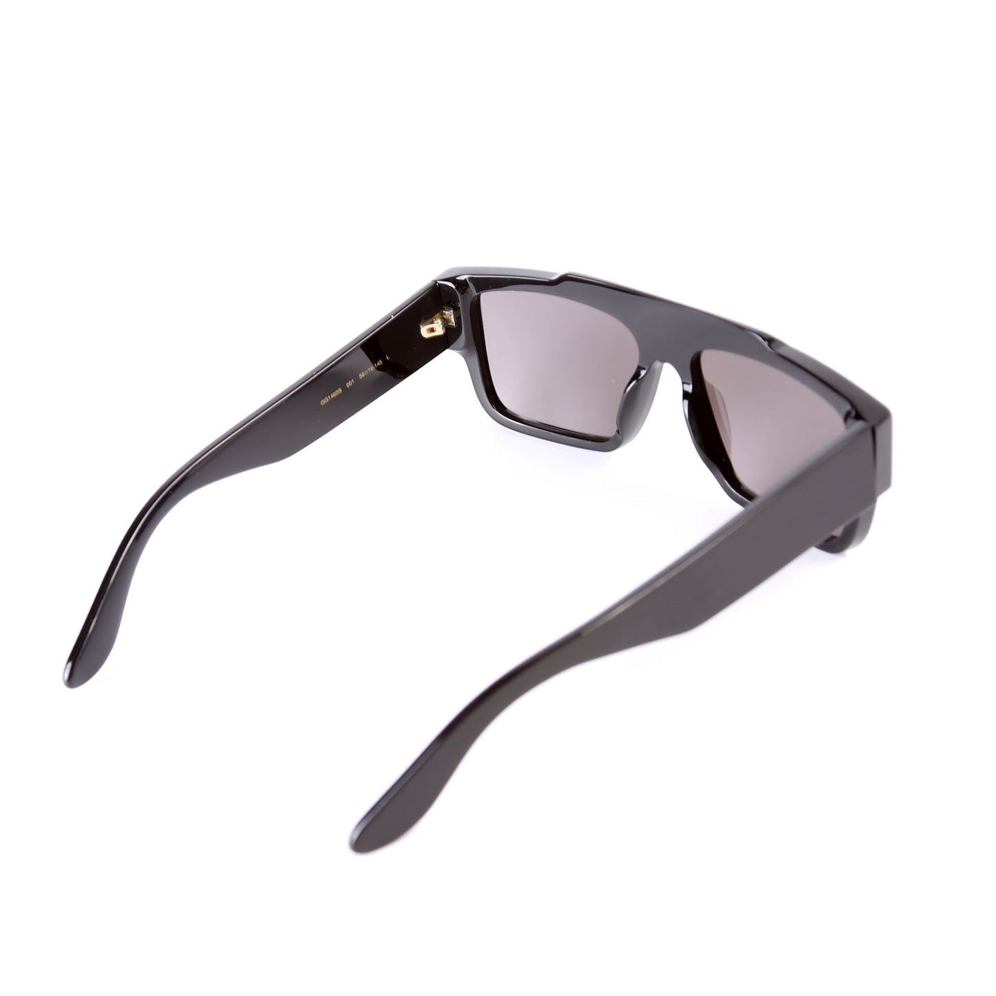 Gucci GGS Logo Rectangle Acetate Sunglasses Black