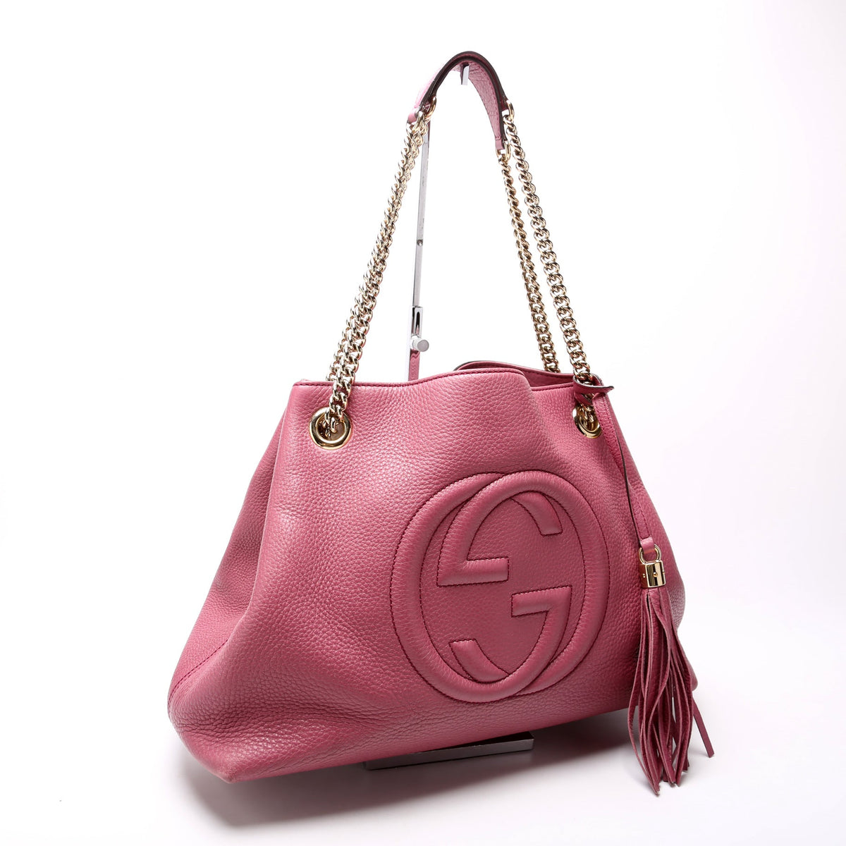 Soho Leather Shoulder Medium Mauve