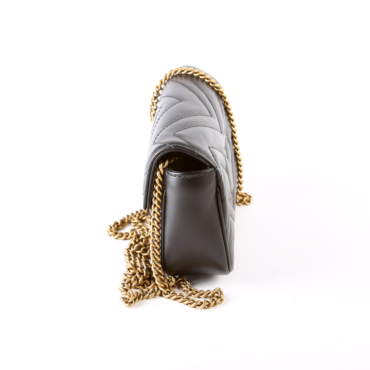 Marmont Leather Super Mini Flap Black