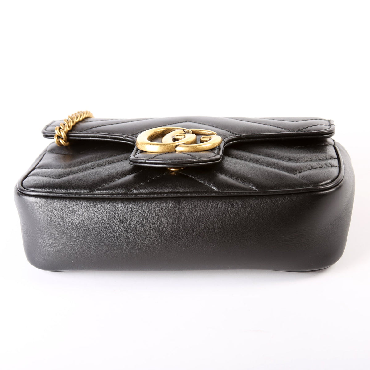 Marmont Leather Super Mini Flap Black