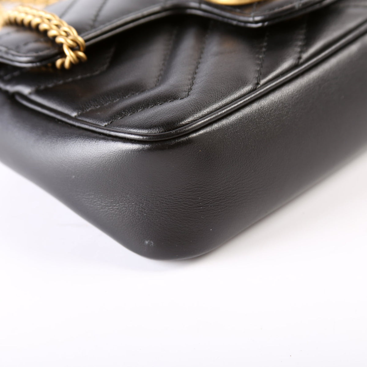 Marmont Leather Super Mini Flap Black