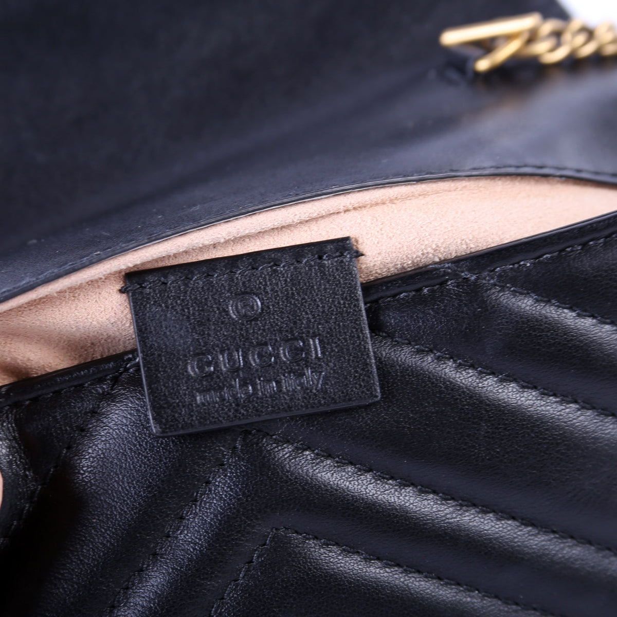 Marmont Leather Super Mini Flap Black