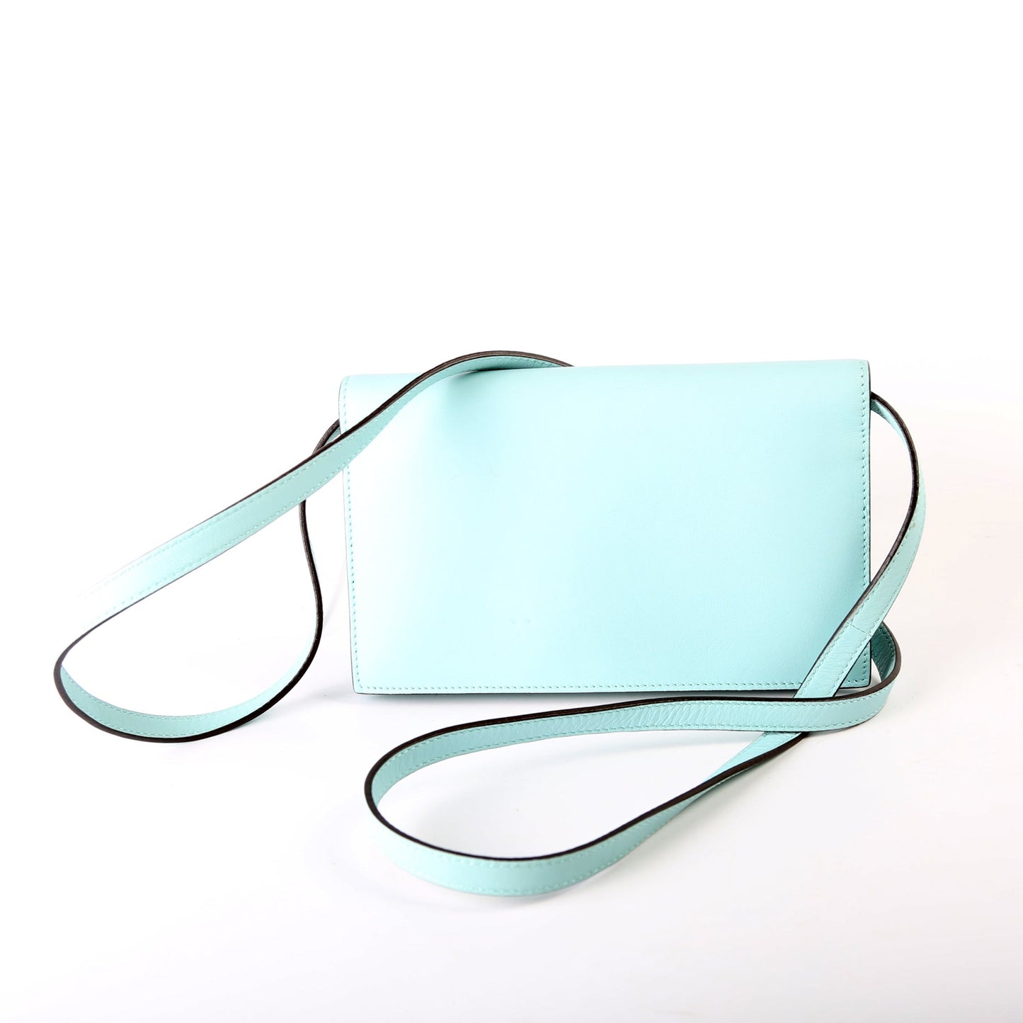 Gucci  Interlocking G Calfskin Leather Icon Wallet Crossbody Blue