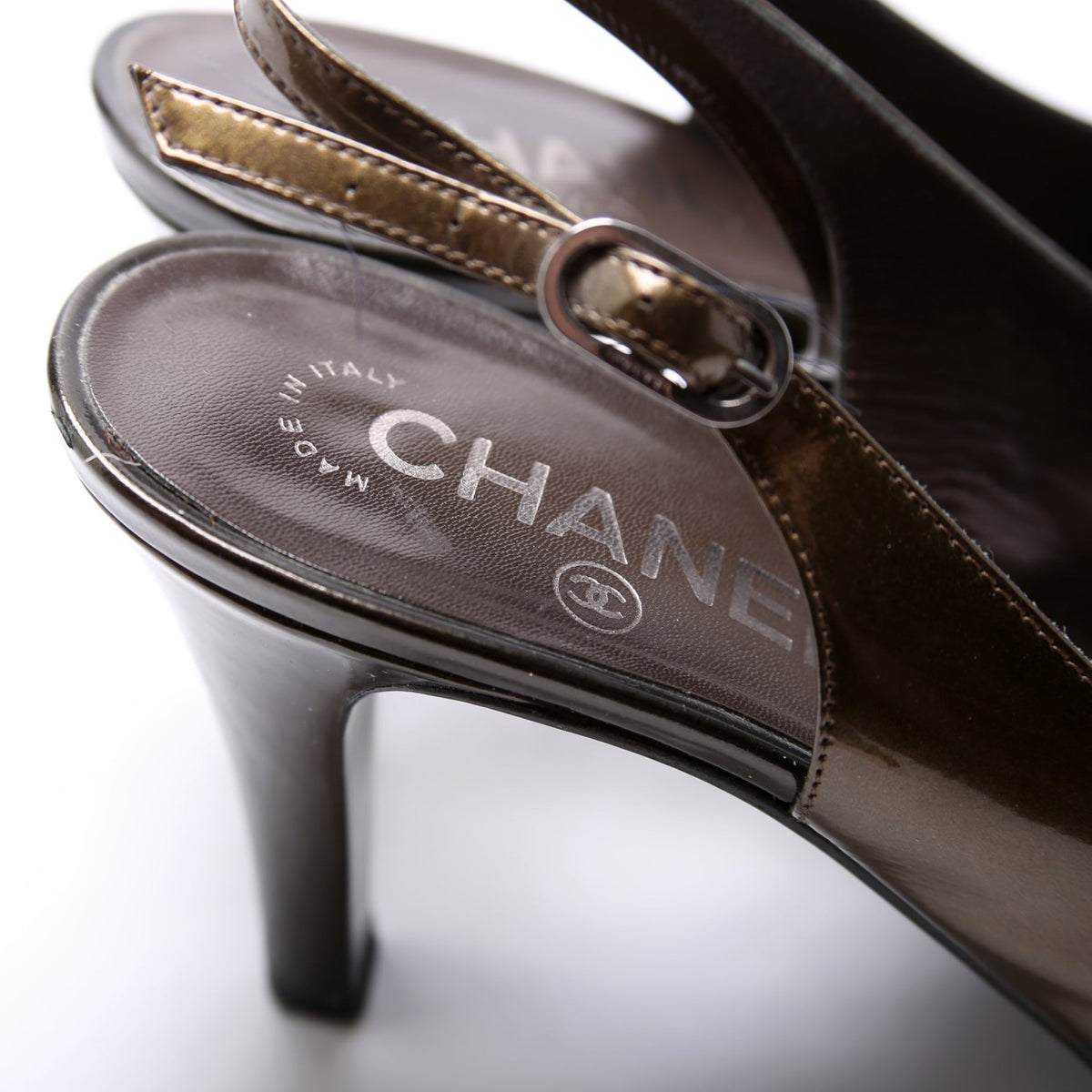 CC Cap Toe Slingback Pumps Size 38.5