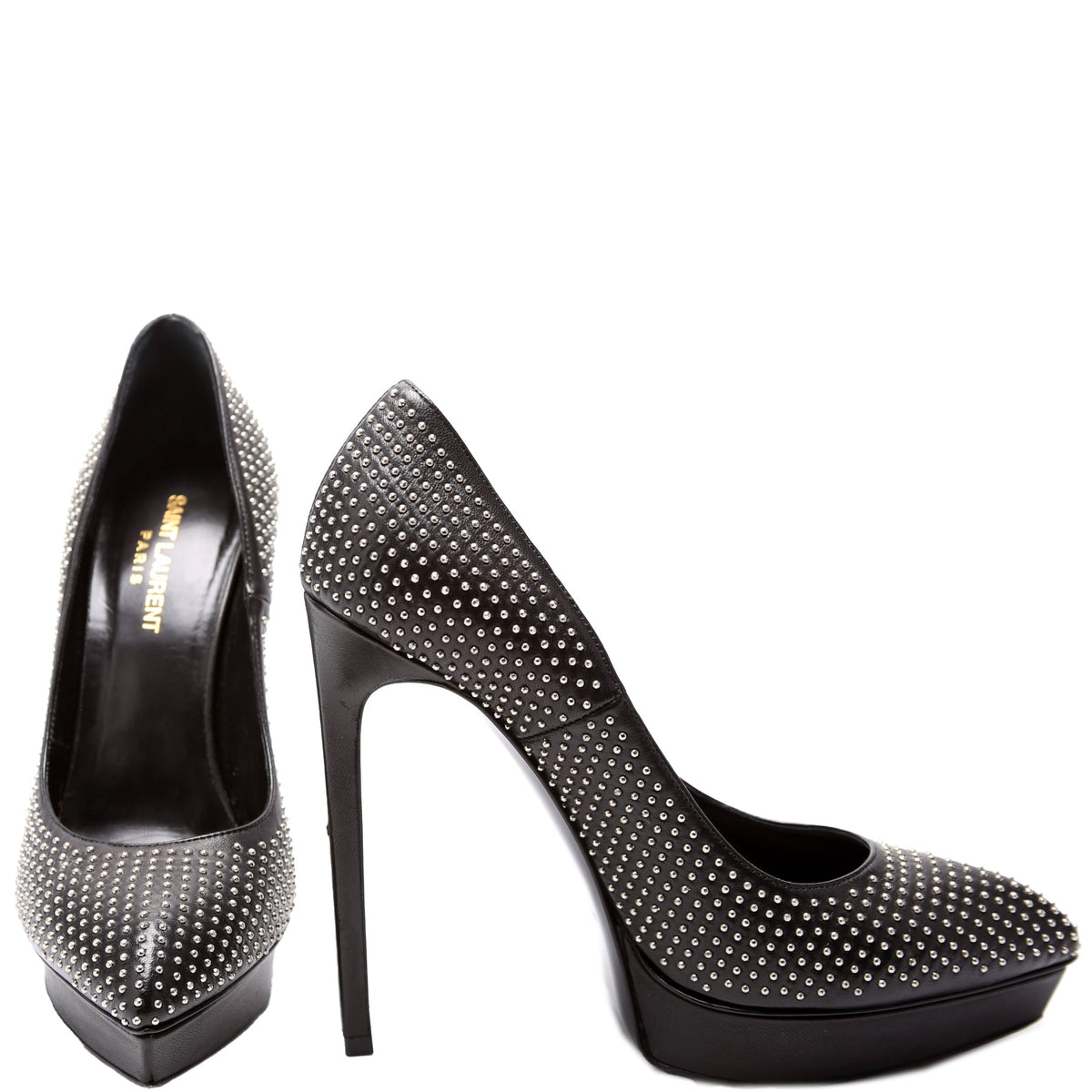 Janis Studded Platform Pumps Size .