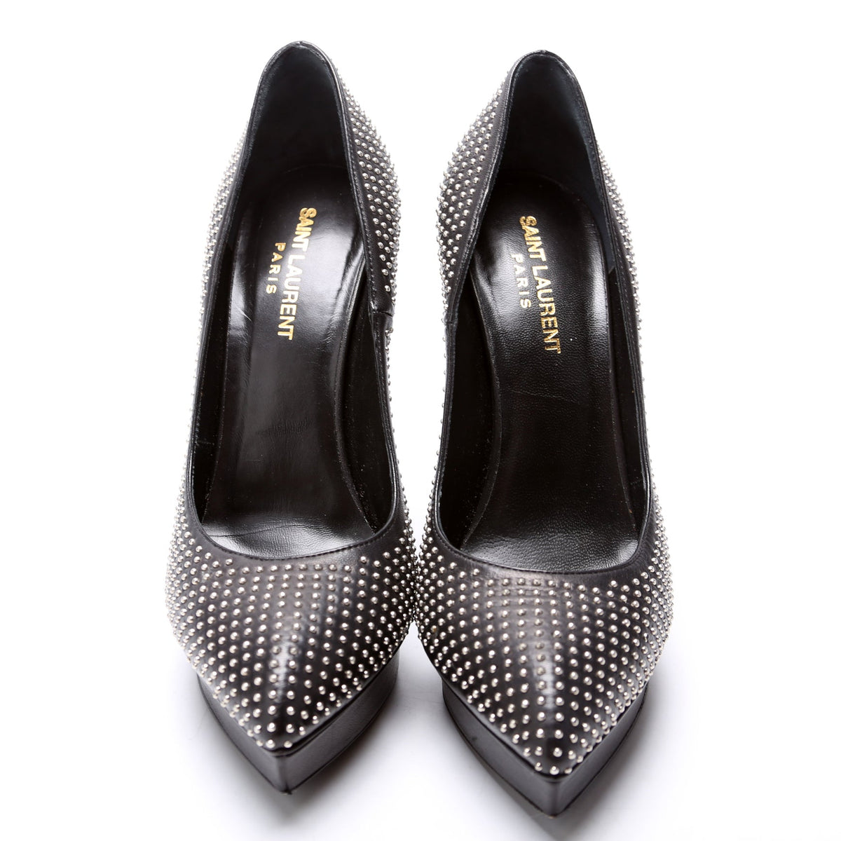 Janis Studded Platform Pumps Size .