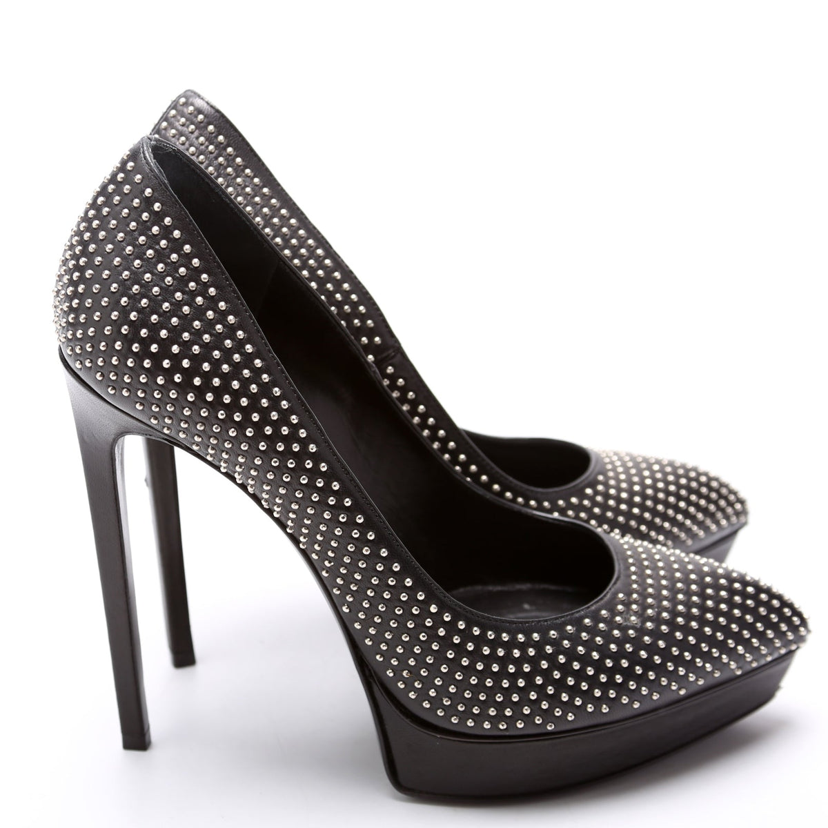 Janis Studded Platform Pumps Size .