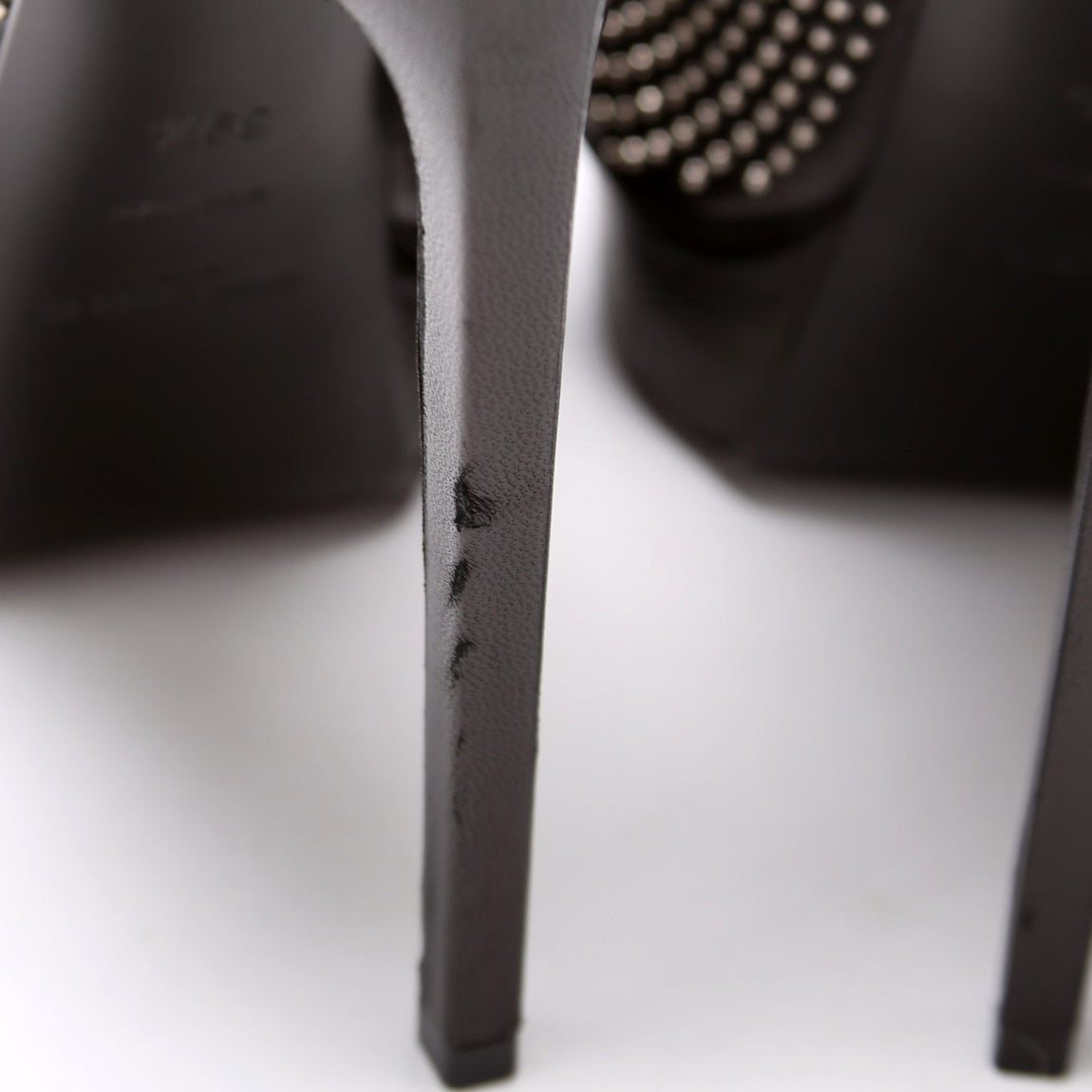 Janis Studded Platform Pumps Size .