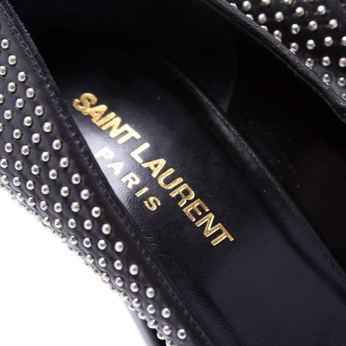 Janis Studded Platform Pumps Size .