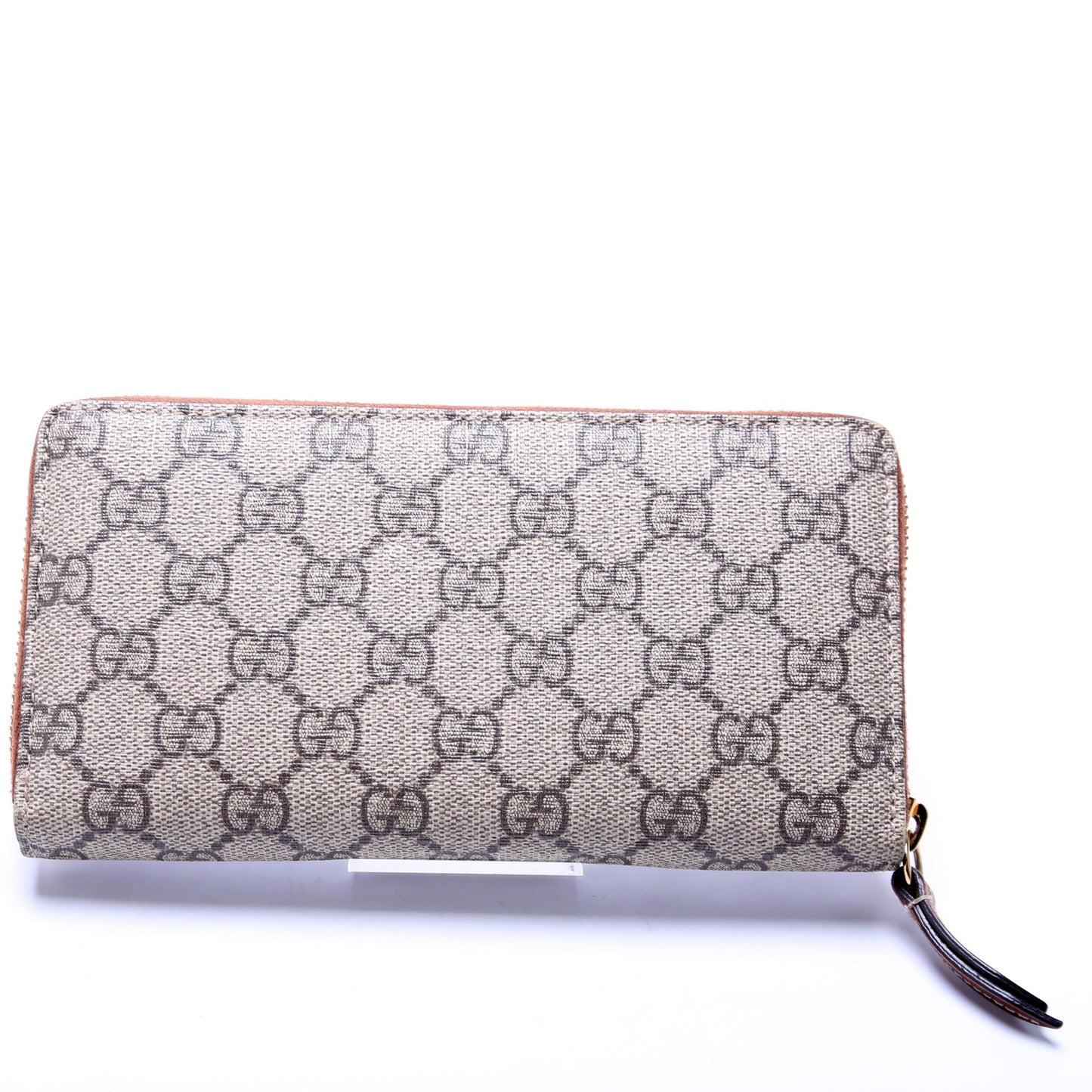 GG Supreme Calfskin Zip Around Wallet Brown