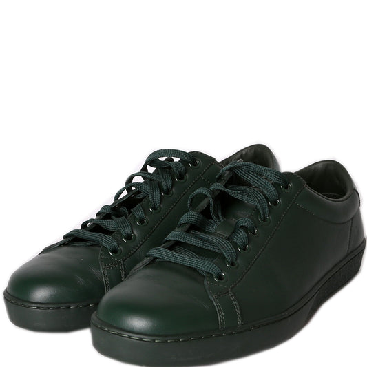 Gucci Ace Web Leather Sneakers Men's Size .