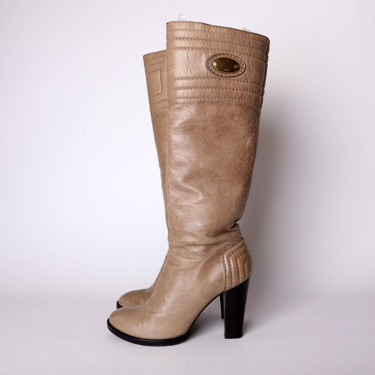 Knee Hight Leather Boots