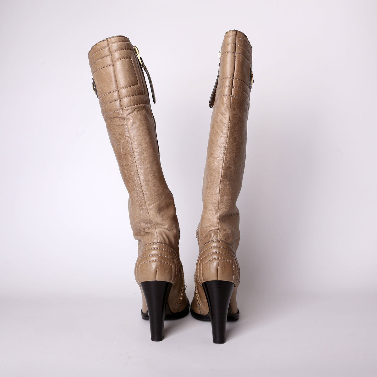 Knee Hight Leather Boots