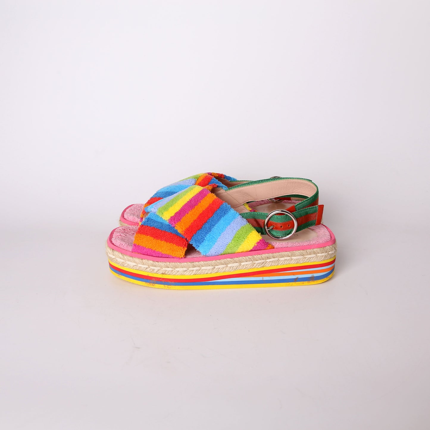 Gucci Terry Cloth Web Espadrilles Size
