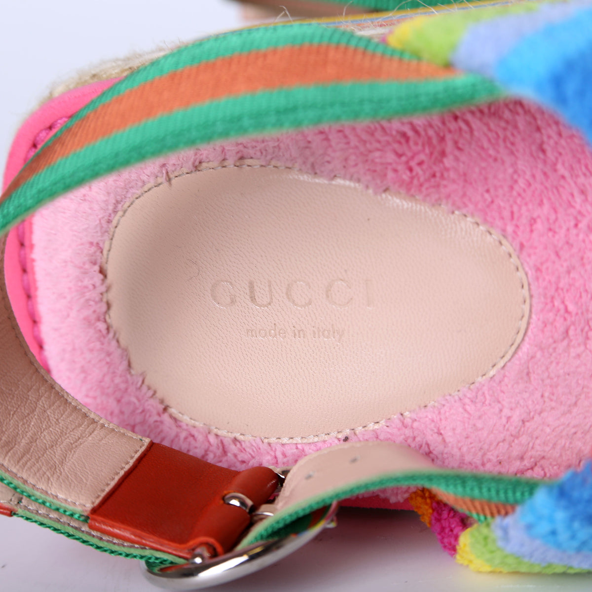 Terry Cloth Web Espadrilles Size