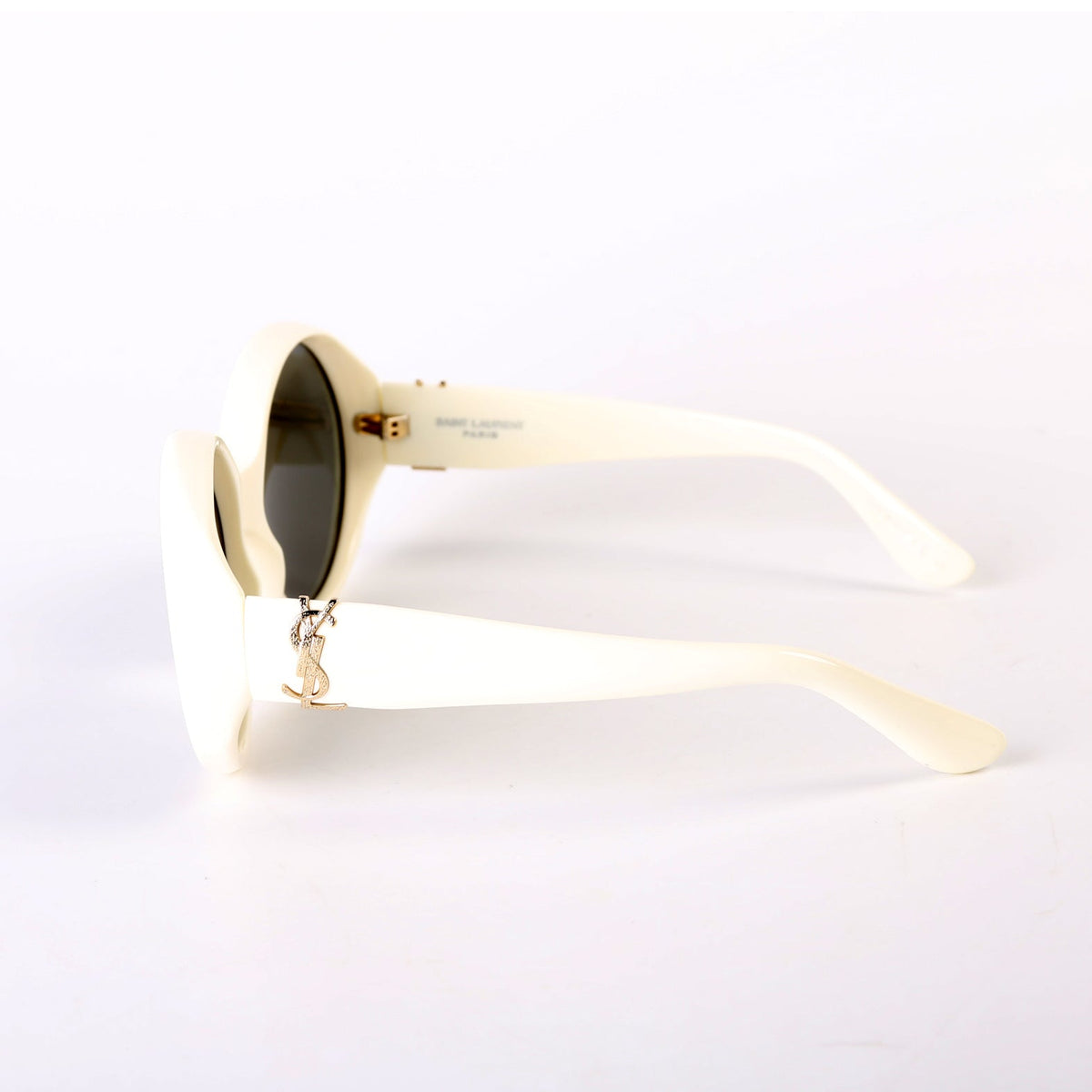 SL M Round Sunglasses White