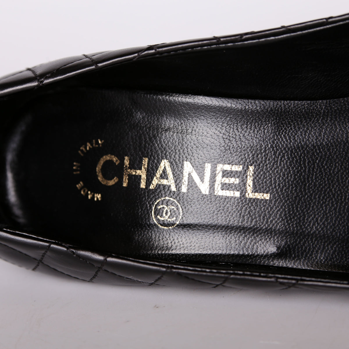 CC Cap Toe Leather Pumps Size 38.5