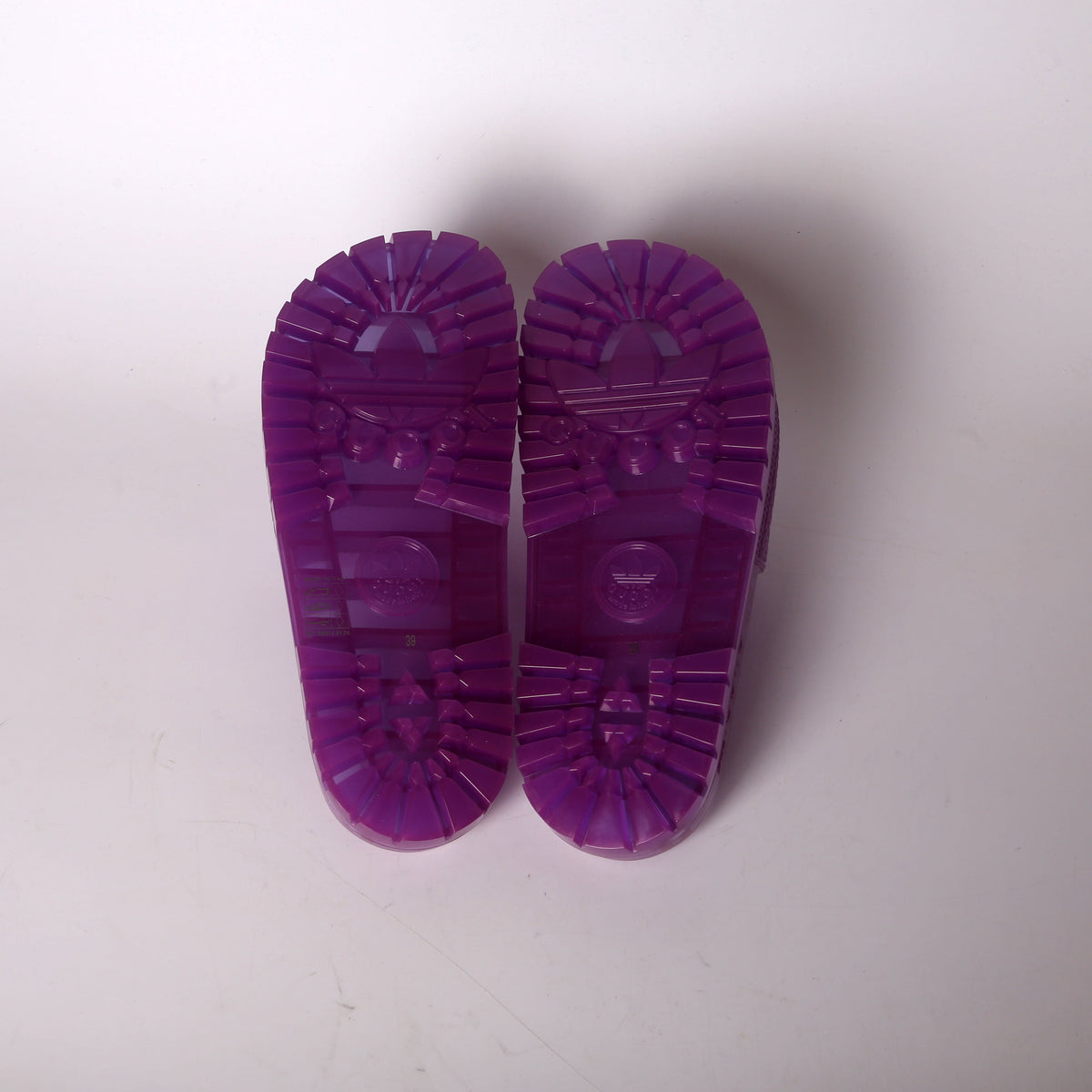 X Adidas Rubber Slides Size