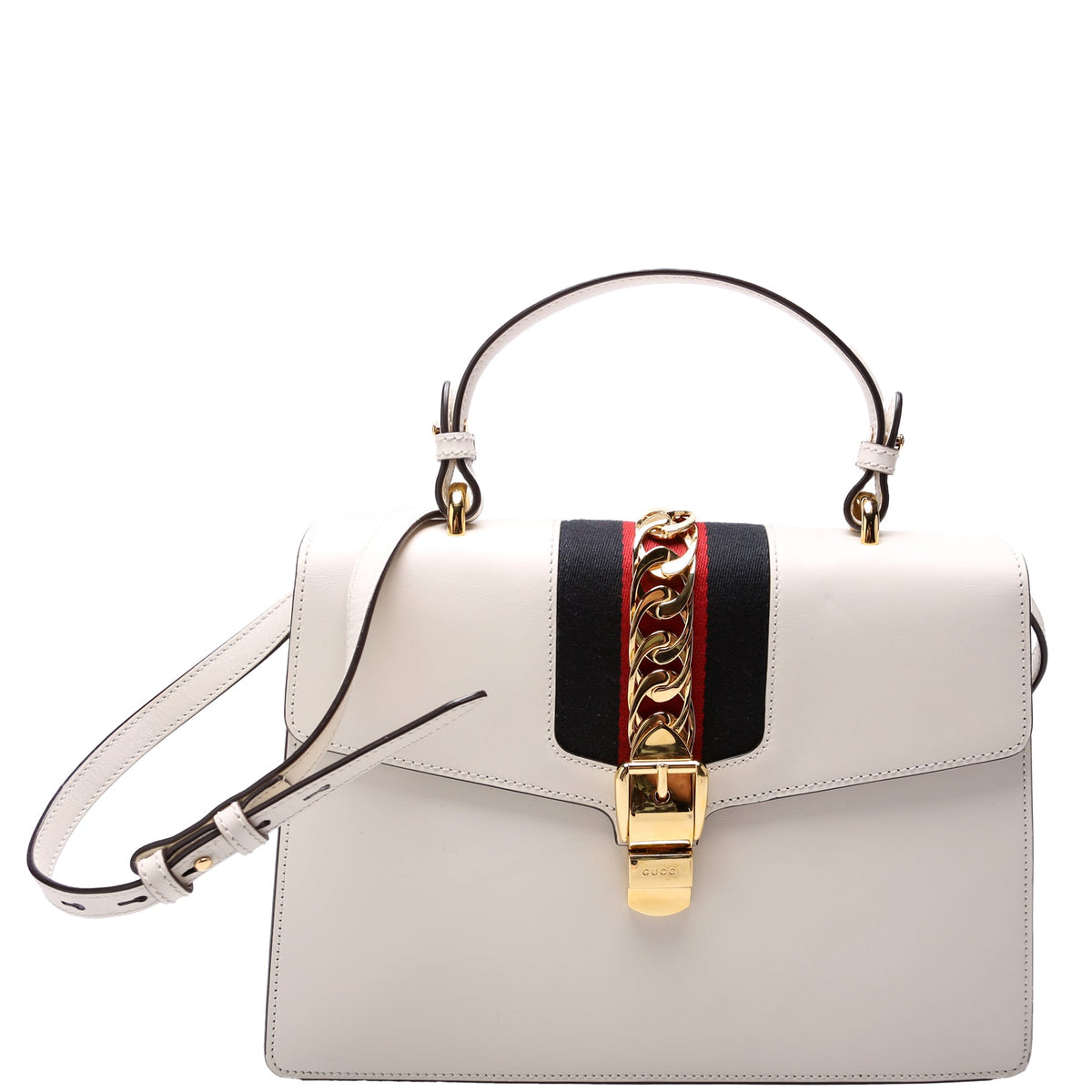 Sylvie Top Handle Medium White