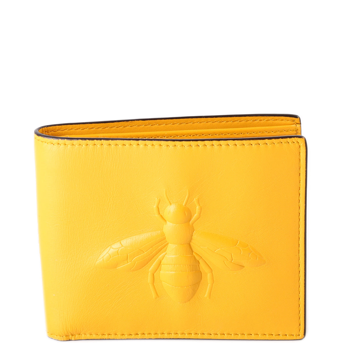 Leather Bee Bifold Yellow