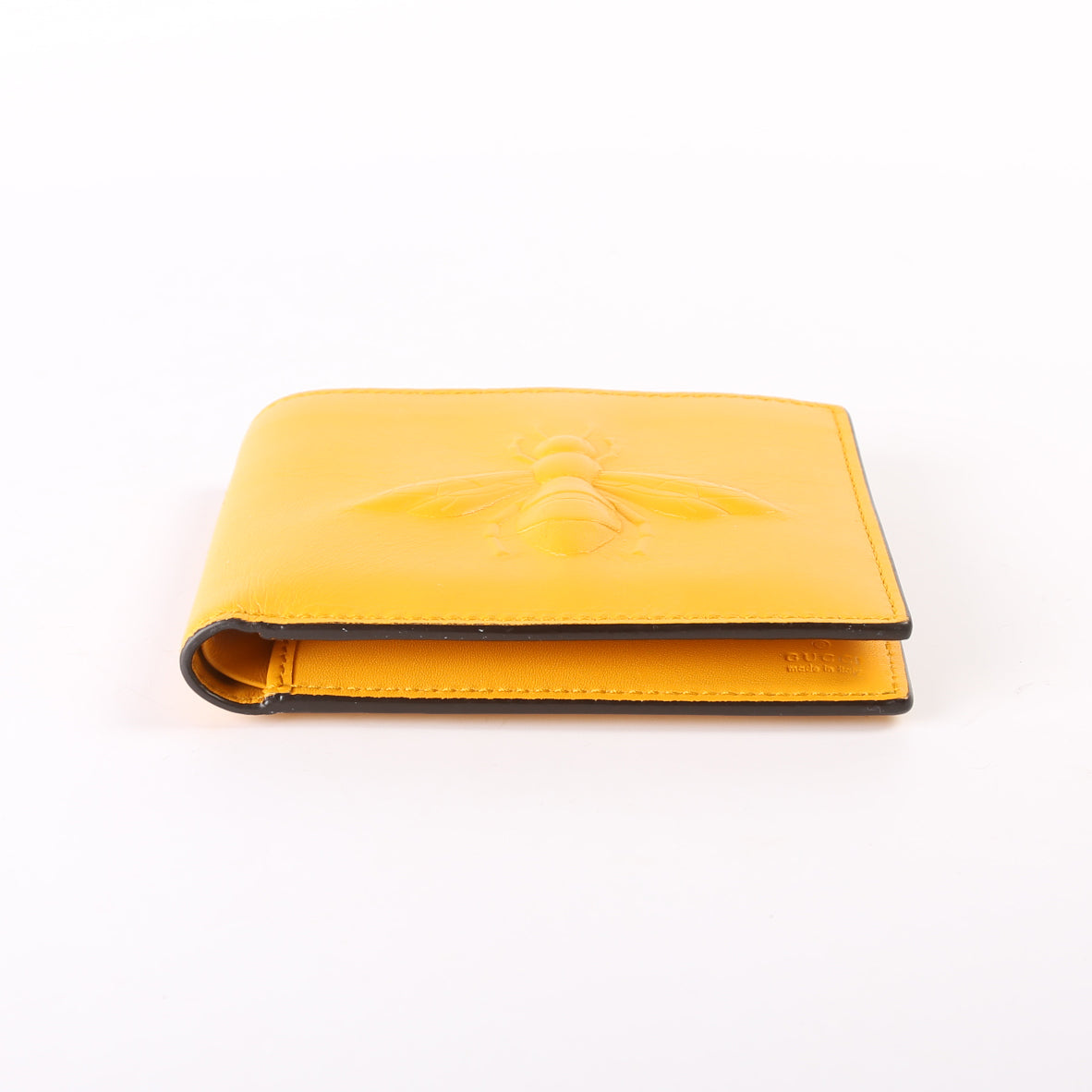 Leather Bee Bifold Yellow