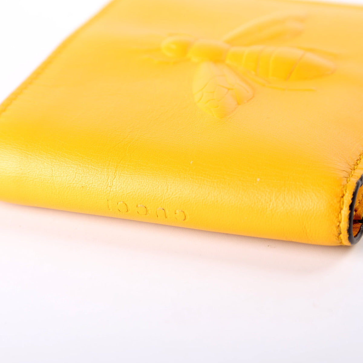 Leather Bee Bifold Yellow