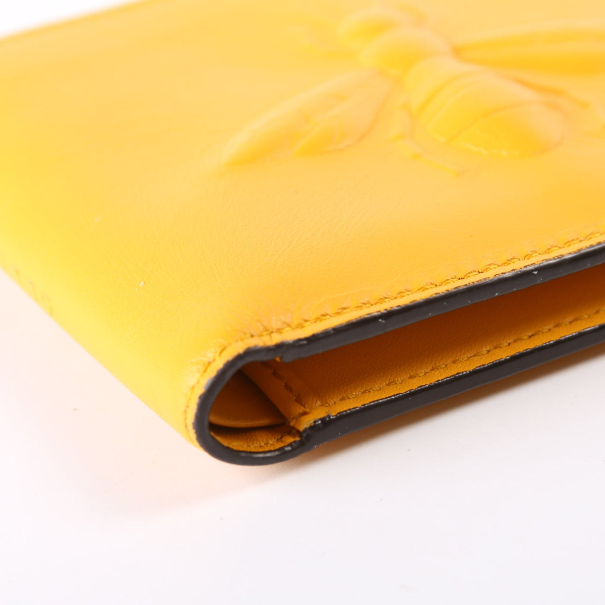Leather Bee Bifold Yellow