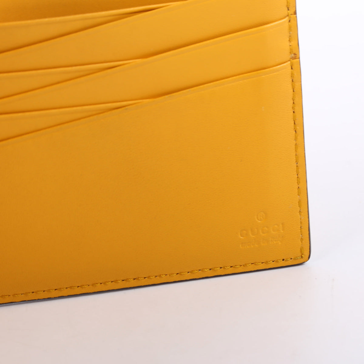 Leather Bee Bifold Yellow